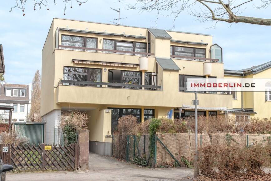 IMMOBERLIN.DE - Sonnige Wohnung mit Südterrasse in sehr guter Lage beim Ortszentrum & Schäfersee – Berlin – Vorschaubild 2