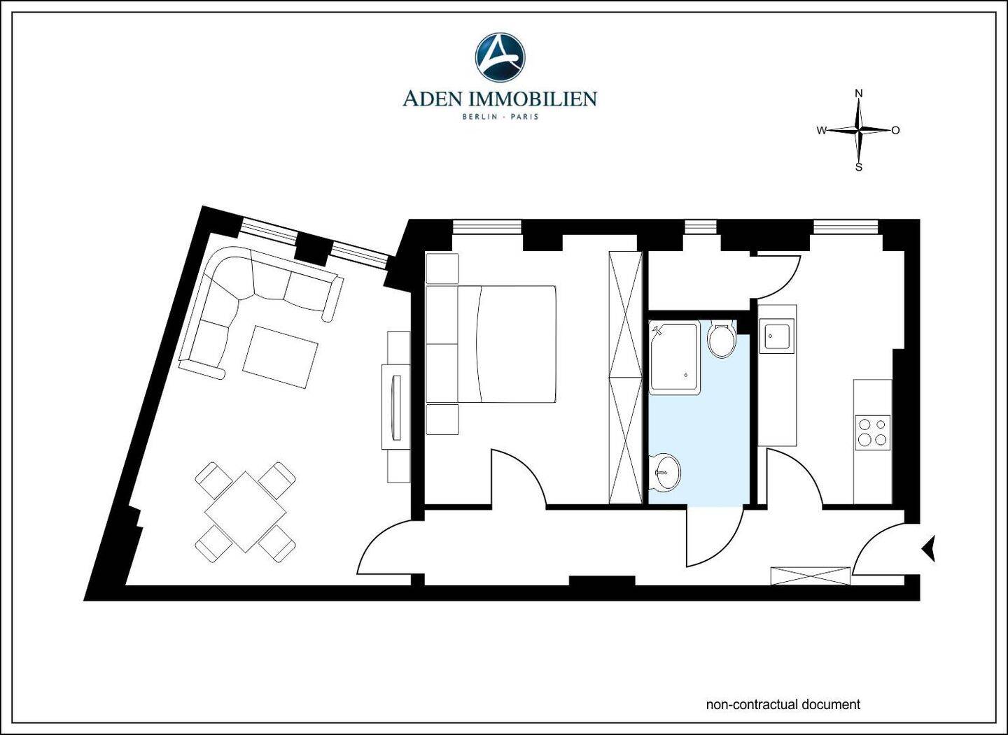Begehrte Wohnlage: großzügige Altbauwohnung, ca. 450 m. zum Ku-damm! – Berlin – Vorschaubild 2
