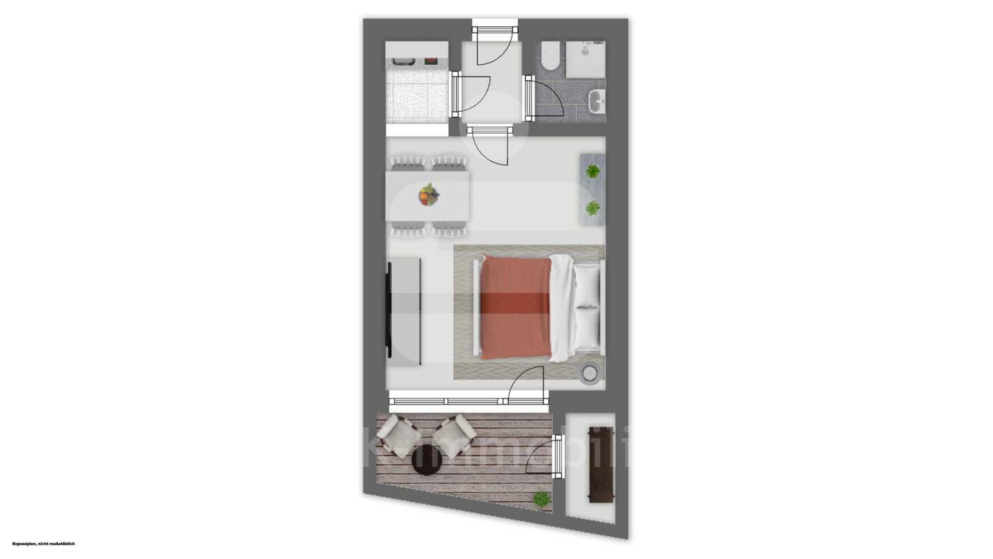 1-Zimmer-Wohnung in Köln Vingst - ideal für Kapitalanleger – Köln – Vorschaubild 6