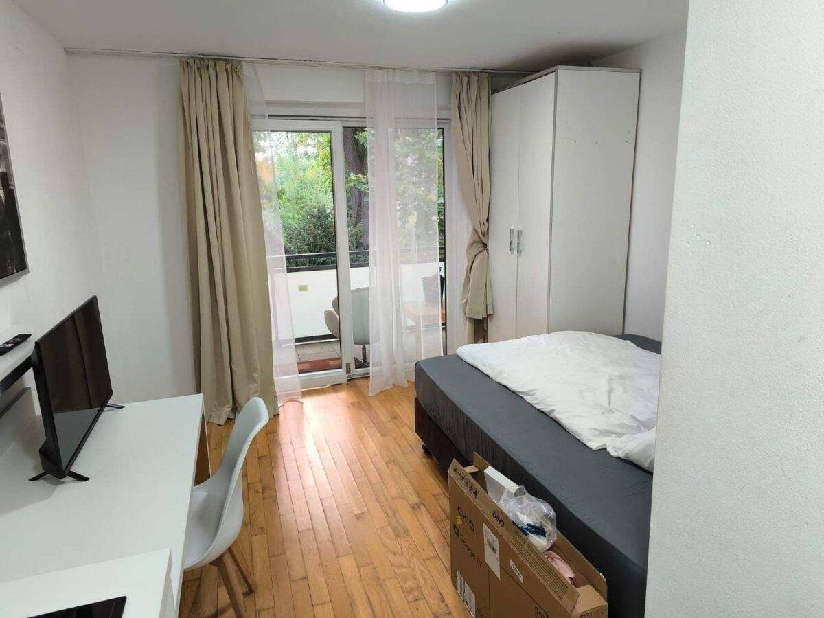Keine Kaution: möbliertes 23-m²-Apartment am Brentanopark — 3 Min. zur Messe – 60489 Frankfurt am Main – Bild 1 von 6