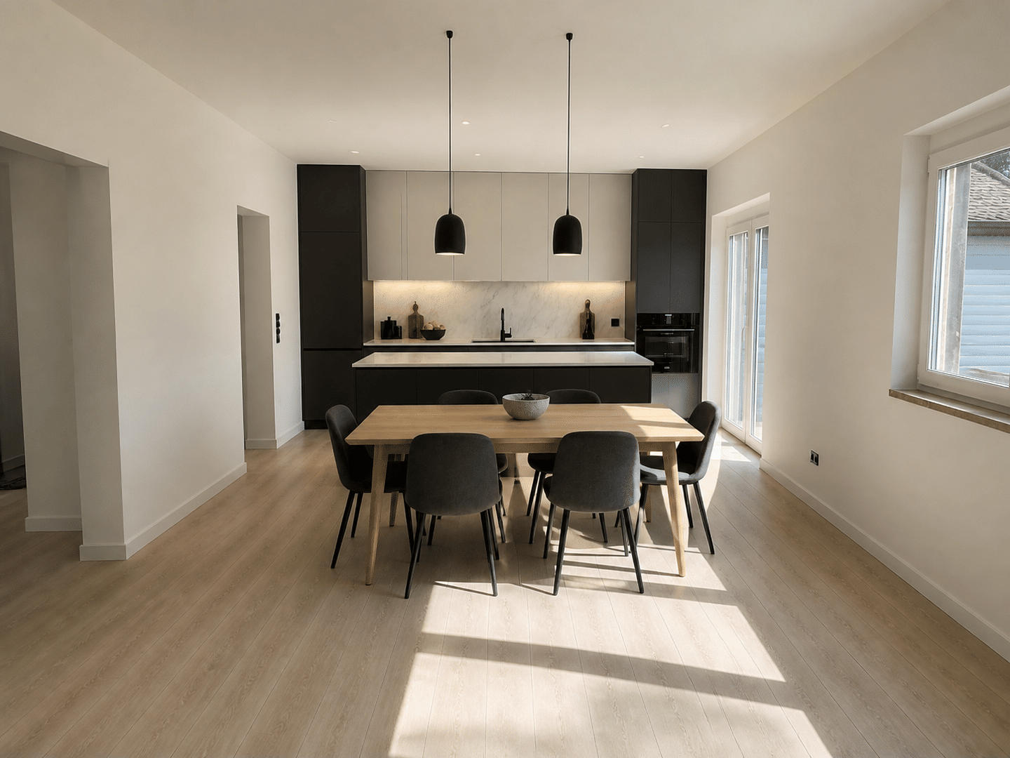 Stilvolle, hochwertig sanierte Wohnung mit großzügiger Wohnküche und Balkon ins Grüne – Ochsenfurt – Vorschaubild 4