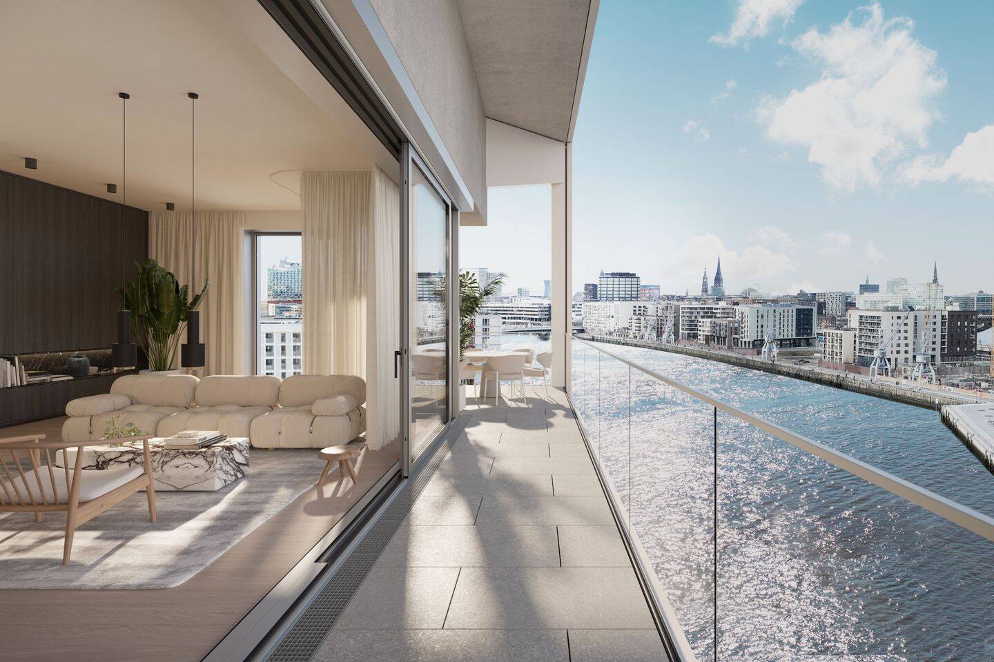 Exklusive Eigentumswohnung mit umlaufendem Balkon – Hamburg – Vorschaubild 4