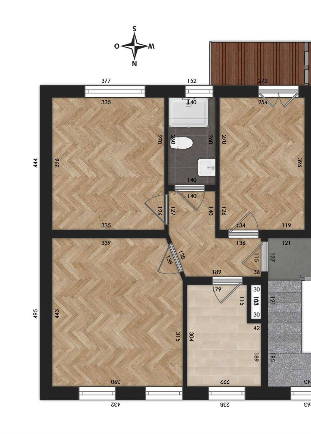 Gut geschnittene 2,5-Zimmerwohnung in zentraler Lage – Kiel – Vorschaubild 3