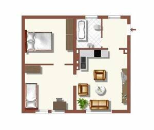 750EUR Gutschein bei Einzug - Renovierte Helle 2 Zimmer-Wohnung in Duisburg Huckingen – 47259 Duisburg – Vorschaubild 2