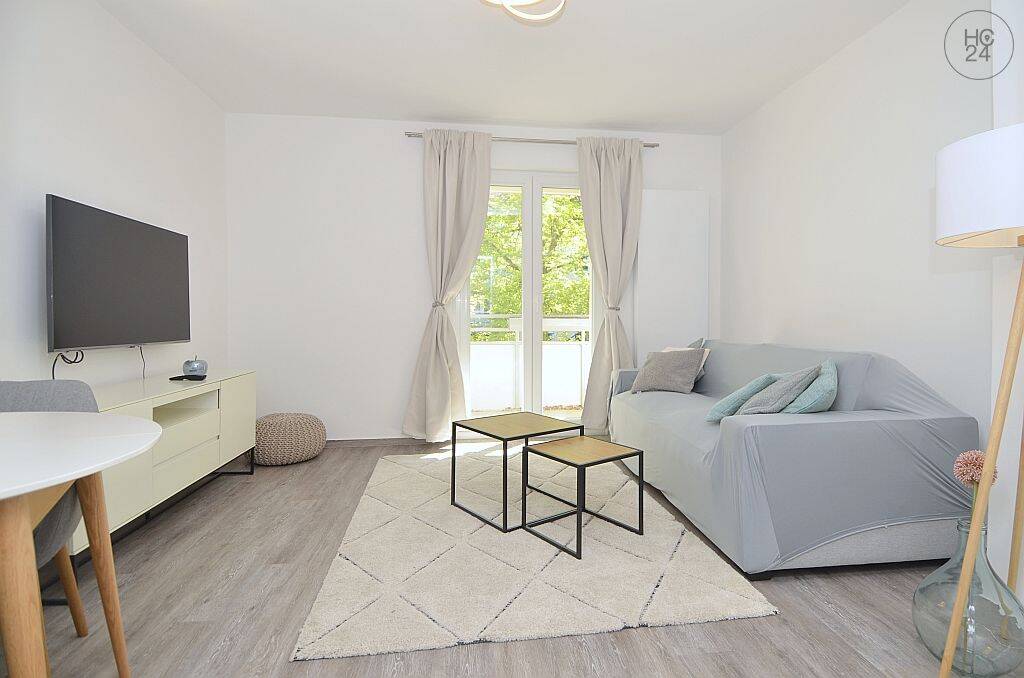 Helle modern möblierte 2-Zimmer Wohnung mit Balkon und Internet im Rheingauviertel in Wiesbaden