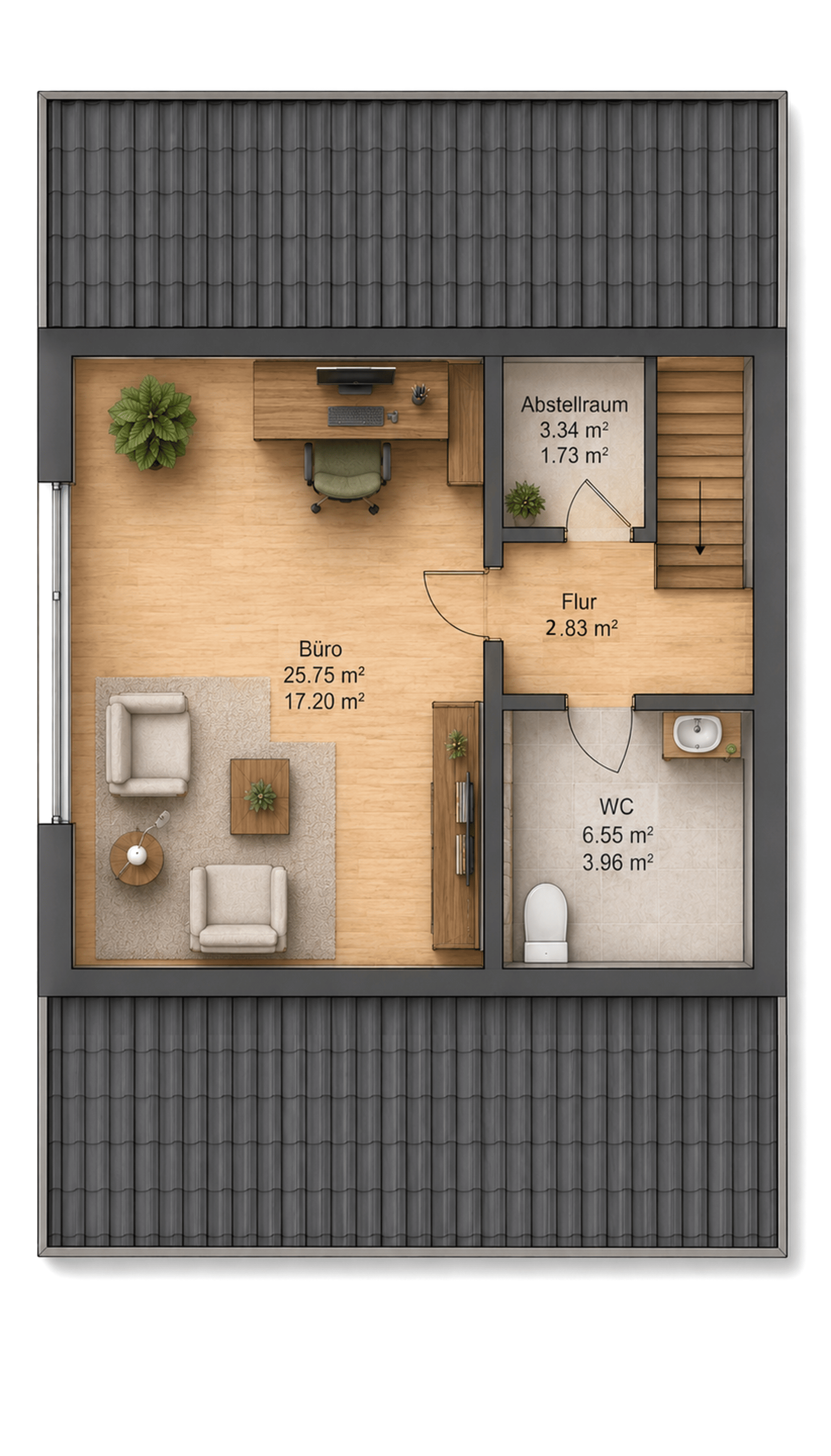 Dachgeschosswohnung in 92442 Wackersdorf mit 124 m² kaufen
