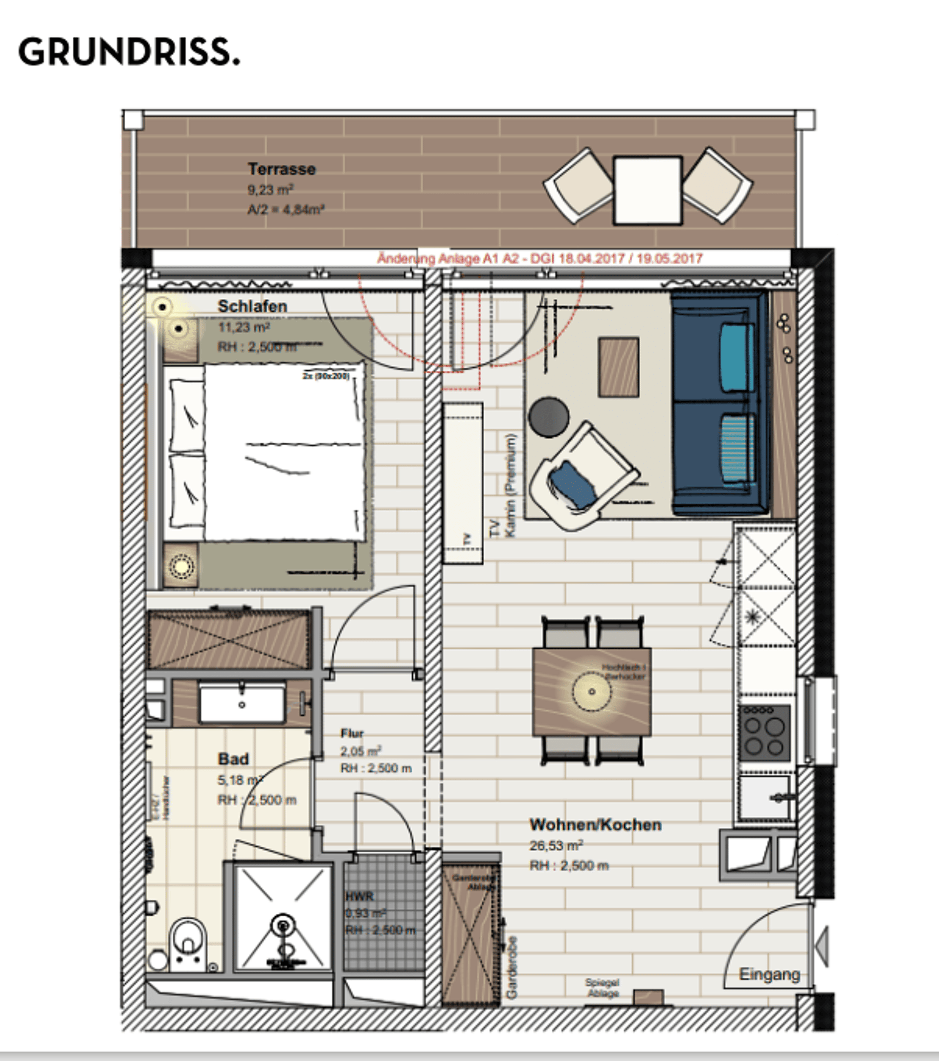 Terrassenwohnung in 17192 Waren (Müritz) mit 51,7 m² kaufen
