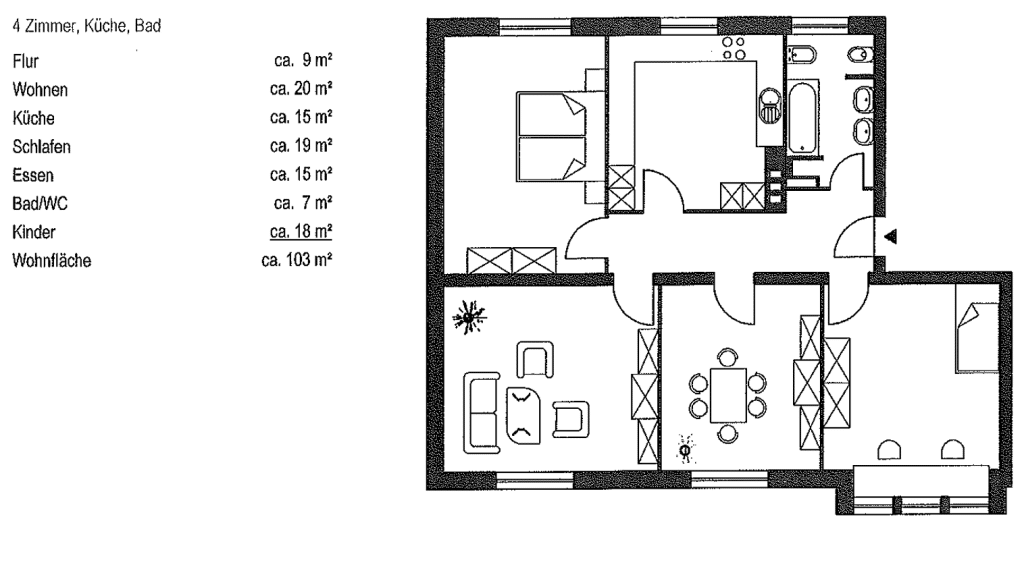 Altbauwohnung im Hochparterre, 1.OG sowie 2.OG in Hannover-Kleefeld Denkmal & Kapitalanlage – Hannover – Vorschaubild 2