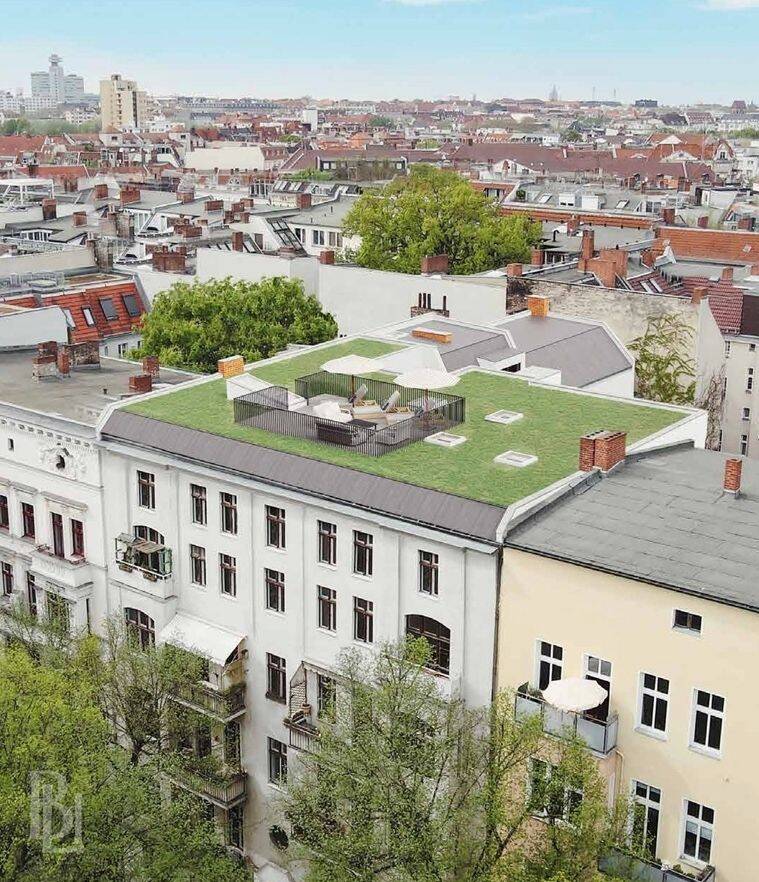 Dachgeschossrohling mit Baugenehmigung,Aufzug &spektakulärer Dachterrasse in Bestlage Charlottenburg