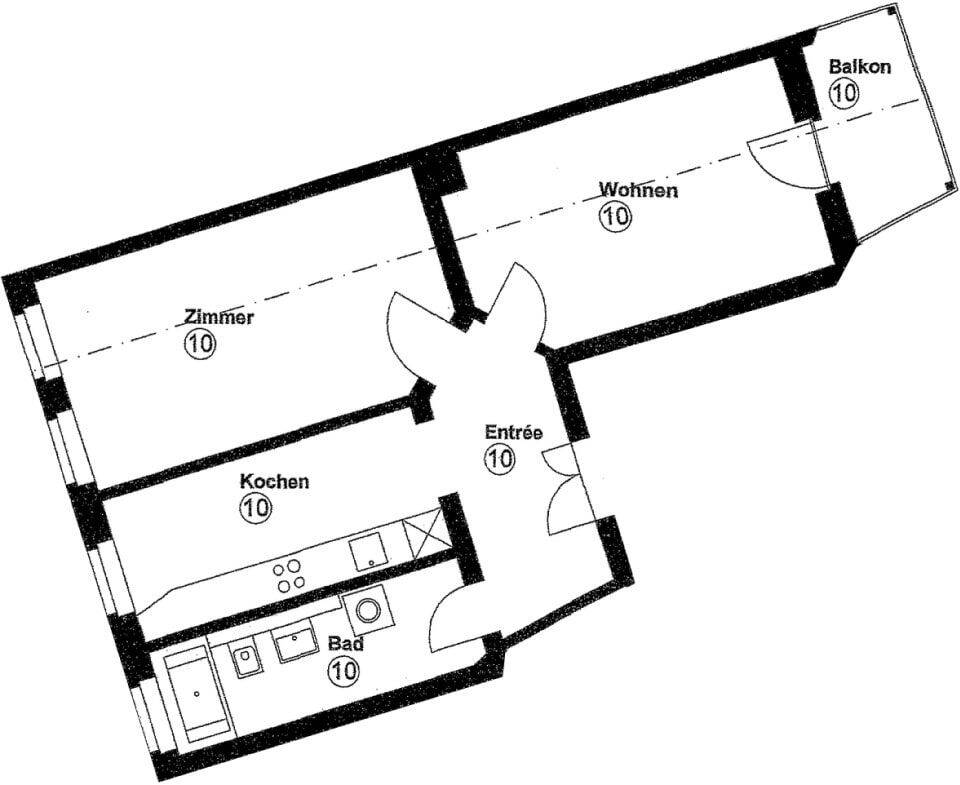 Perfekt für 2! Erstbezug * Balkon * Parkett * Fußbodenheizung * Tageslichtbad mit Wanne * LED-Licht – Leipzig – Vorschaubild 6
