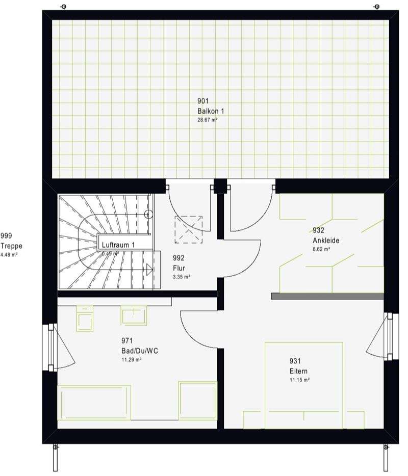 Traumhaus mit Dachterrasse - spare durch Eigenleistung auf deinem Grundstück – Niestetal – Vorschaubild 7