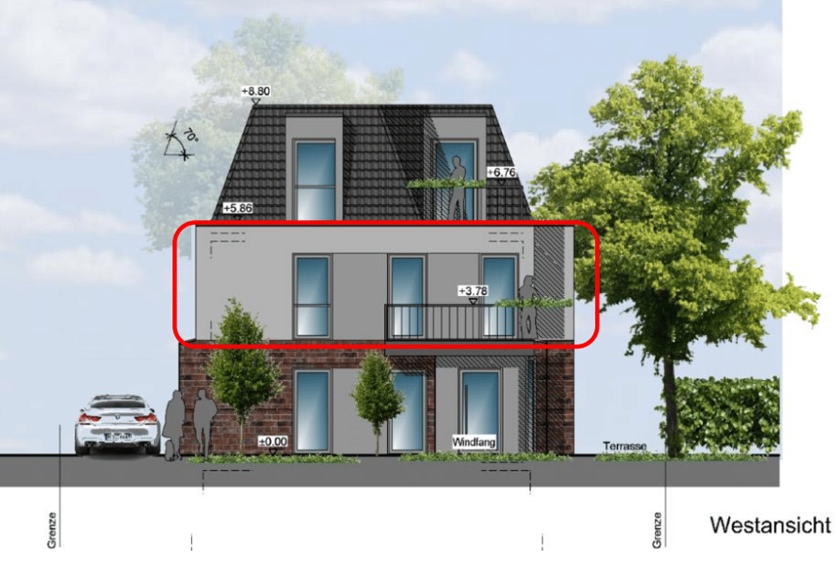 KfW 40 QNG Neubau in Donnerschwee – Nachhaltige Wertanlage mit Zukunft (WHG 3) – 26123 Oldenburg – Bild 1 von 9