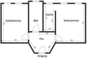 2 Raumwohnung mit EBK unmittelbar am Kaßberg – 9113 Chemnitz – Vorschaubild 3
