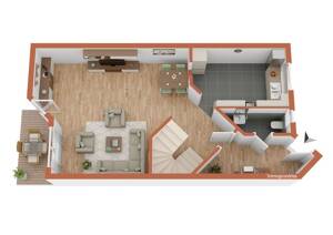 MZ-BRETZENHEIM/NÄHE HAIFFA Reihenhaus auf 144 m² Grund ca.90 m² mit 3ZKB+GästeWC+Terrasse+Stellplatz – 55128 Mainz – Vorschaubild 4