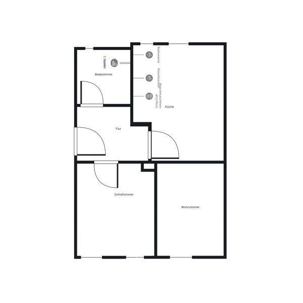 Hier findet jeder seinen Platz: 2-Zimmer-Wohnung – Stuttgart – Vorschaubild 2