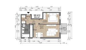 Attraktive 2 Zimmer-Wohnung im EG mit Balkon – 63075 Offenbach am Main – Vorschaubild 3