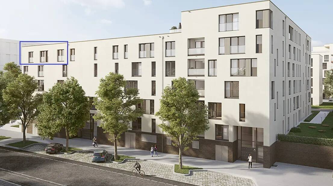 Gehobenes 4-Zimmer Penthouse mit Aussicht am Rosensteinpark, Baujahr 2024 – Stuttgart – Vorschaubild 2