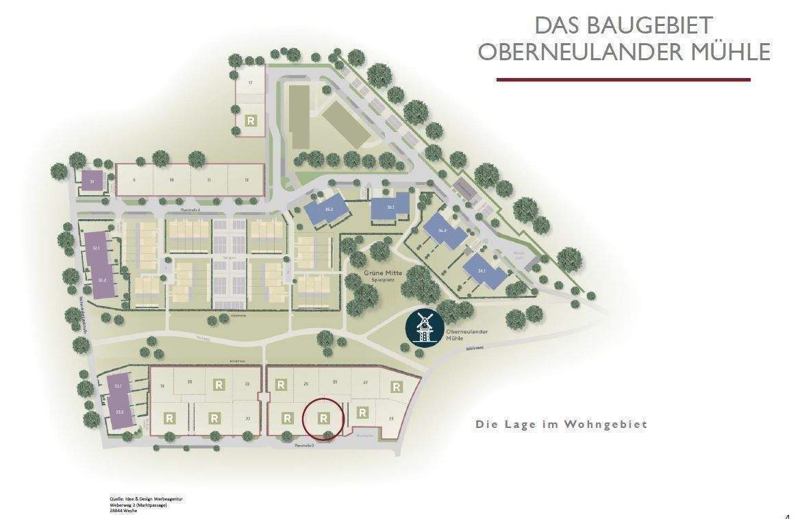 Baubeginn erfolgt - Neubau von anspruchsvollen Doppelhäusern "Mühlengarten" im Herzen von Oberneuland (Oberneulander Mühle) – Bremen – Vorschaubild 3