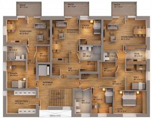 KFW Zins ab 0,90% 9-Familienhaus im Zentrum von Heepen, Neubauprojekt – 33729 Bielefeld – Vorschaubild 4