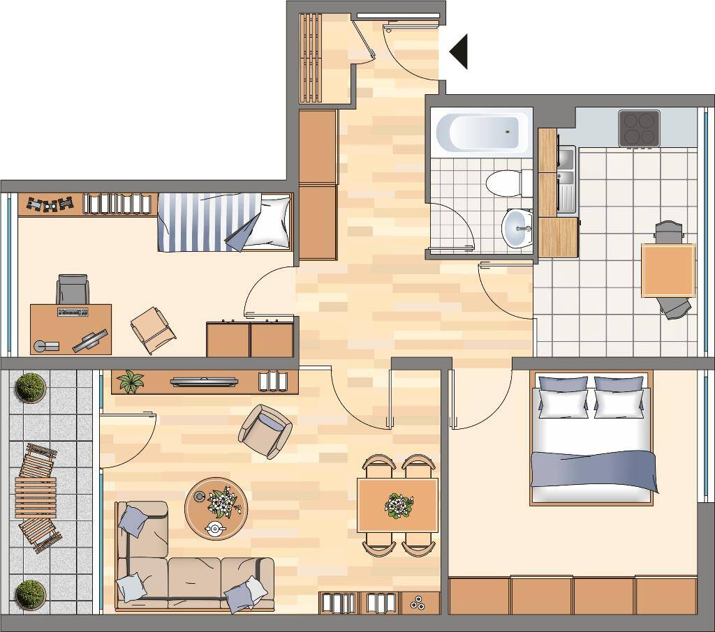 Demnächst frei! 3-Zimmer-Wohnung in Dortmund Hörde (WBS für 75m² erforderlich!)