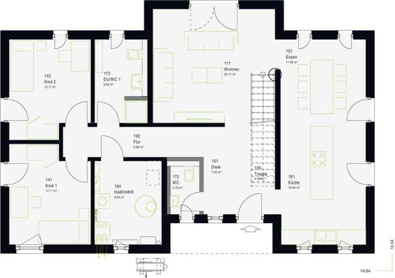 Moderne Flachdachimmobilie mit 50m² Dachterrasse auf 615 m² Grundstück in Dortmund Holzen – Dortmund – Vorschaubild 9