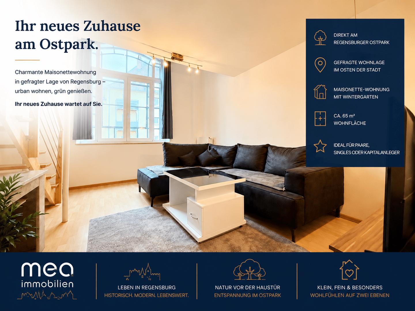 Attraktive Galeriewohnung im Regensburger Kasernenviertel