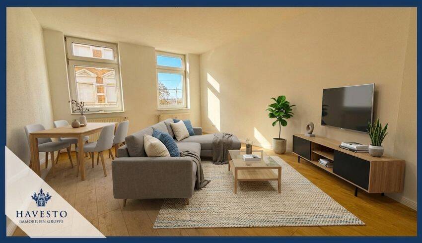 Einziehen & wohlfühlen: Frisch renovierte 3-Zimmer-Wohnung mit Einbauküche und Balkon – Magdeburg – Vorschaubild 3