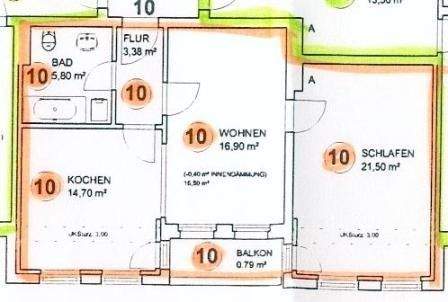 Schöne 2-Raum Wohnung in zentraler Lage mit Balkon. – Magdeburg – Vorschaubild 3