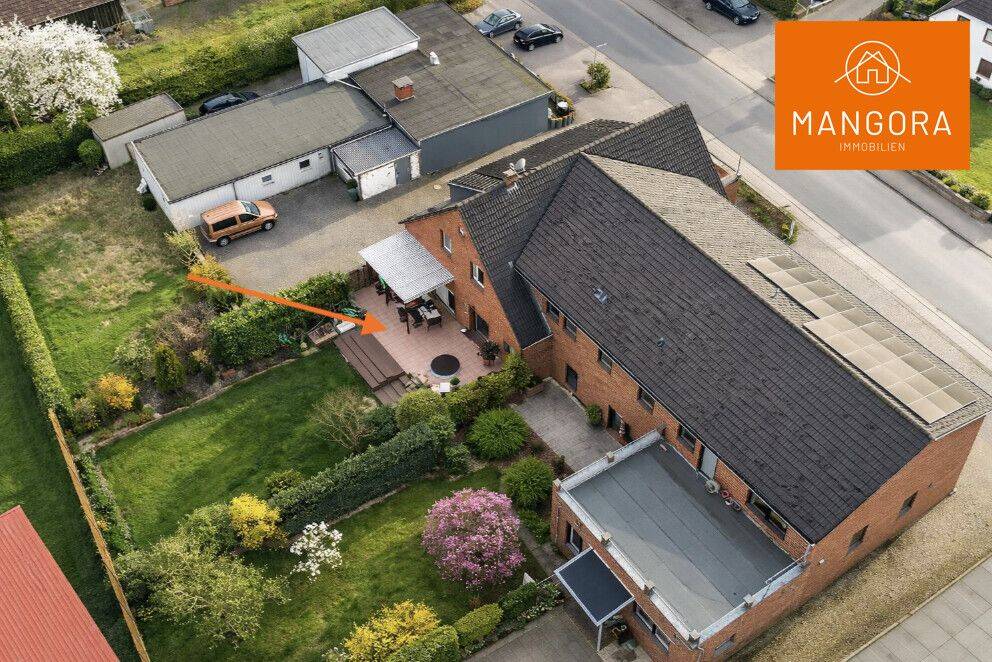 Moderne 3 Zimmer Erdgeschoss Wohnung mit Garten in Riede
