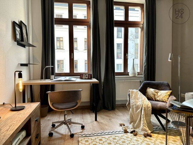Exklusive möblierte Wohnung im beliebten Bachviertel von Leipzig (mit Balkon) – Leipzig – Vorschaubild 2