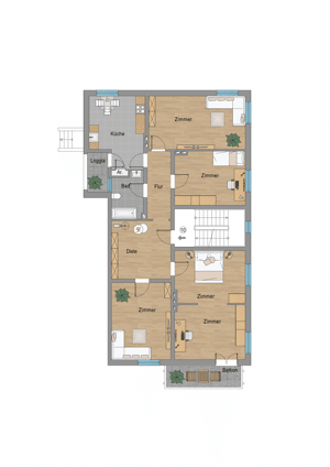 Essen Rüttenscheid - Keine Maklerprovision - vermietete ca. 126 qm Wohnung zur Kapitalanlage – Wittekindstr. 21, 45131 Essen – Vorschaubild 5
