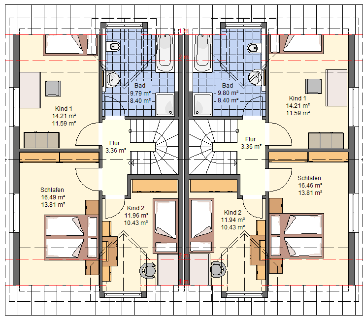 Doppelhaushälften Neubau in Berg bei Neumarkt in zentraler Ortslage. – Berg bei Neumarkt in der Oberpfalz – Vorschaubild 9