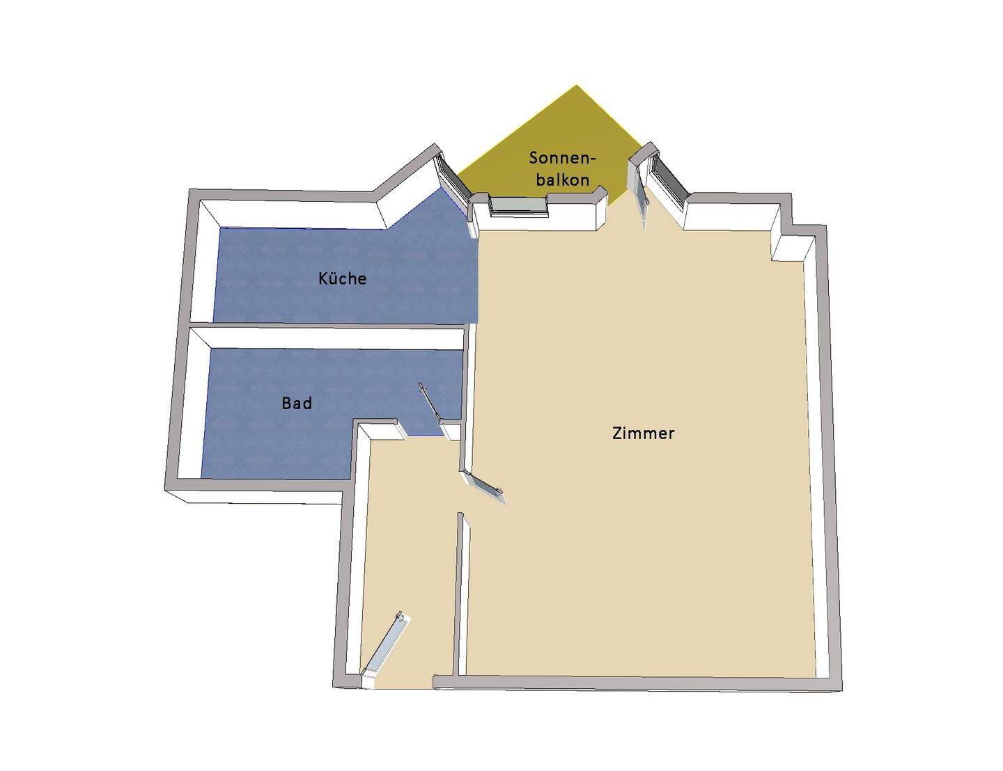 IMMOBERLIN.DE - Stimmige Wohnung mit ruhigem Südwestbalkon & Lift beim Spektesee – Berlin – Vorschaubild 6