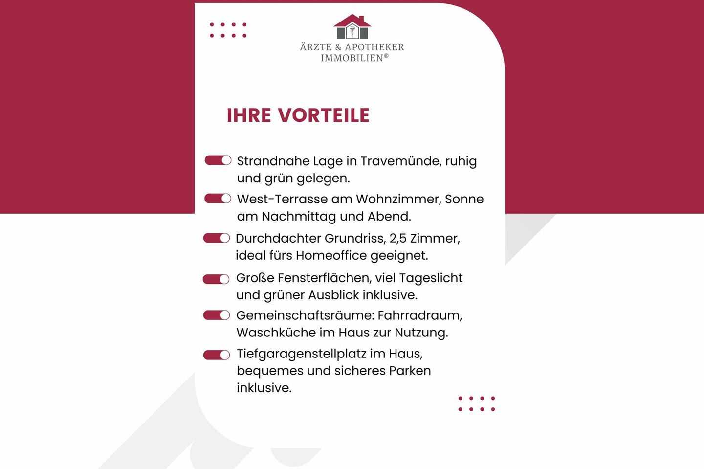 Charmante Eigentumswohnung mit sonniger West-Terrasse in Travemünde! – Lübeck – Vorschaubild 2