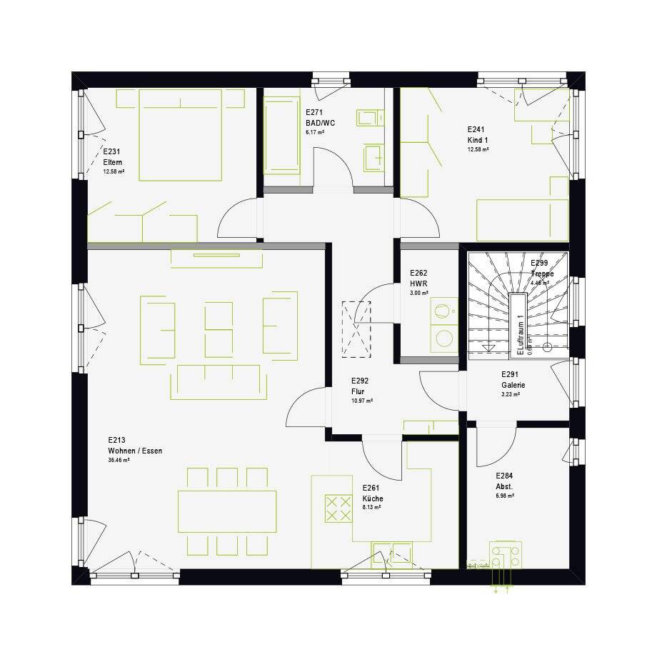Doppelt bauen, clever sparen FamilyStyle 20.03 W mit Walmdach – Burgberg im Allgäu – Vorschaubild 6