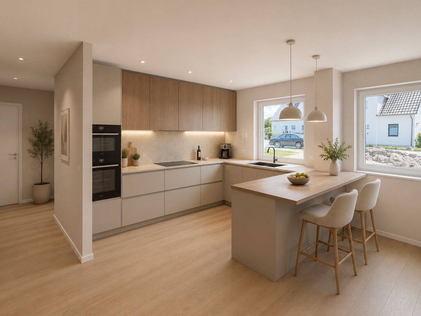 ERSTBEZUG | Moderne Reihenhäuser mit Westterrasse, Carport & Wärmepumpe – Papendorf – Vorschaubild 6