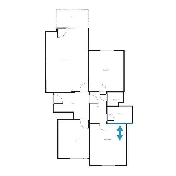 Umfangreich sanierte 3-Zimmer-Wohnung mit Blick ins Grüne