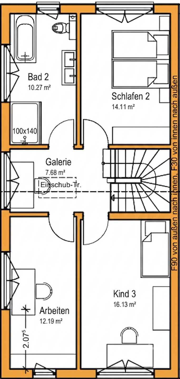 NEUBAU: Moderne energieeffiziente Doppelhaushälfte – Karlsruhe – Vorschaubild 7