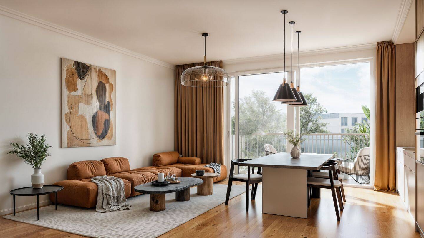 Helle und luxuriöse 3-Zimmer Neubauwohnung im 3.OG des Gartenhauses – Berlin – Vorschaubild 2