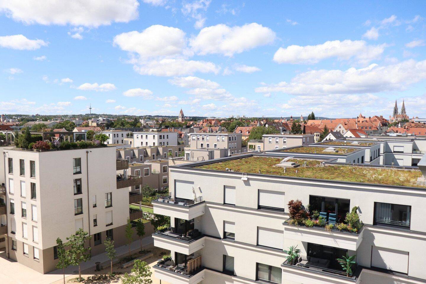 Urbanes Wohnen mit Highlight-Dachterrasse: Stilvolles 2-Zi.-Apartment im beliebten Hanna-Carré HC28
