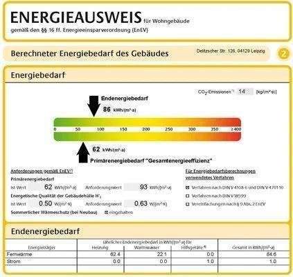 Energetisch sanierte exklusive 2-R-Wohnung ++ Stellplatz ++FBH++Luxus-Bad++Balkon ins Grüne++Parkett und und und – Leipzig – Vorschaubild 7