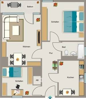 3-Zimmer-Wohnung in Gelsenkirchen Rotthausen – 45884 Gelsenkirchen – Vorschaubild 9