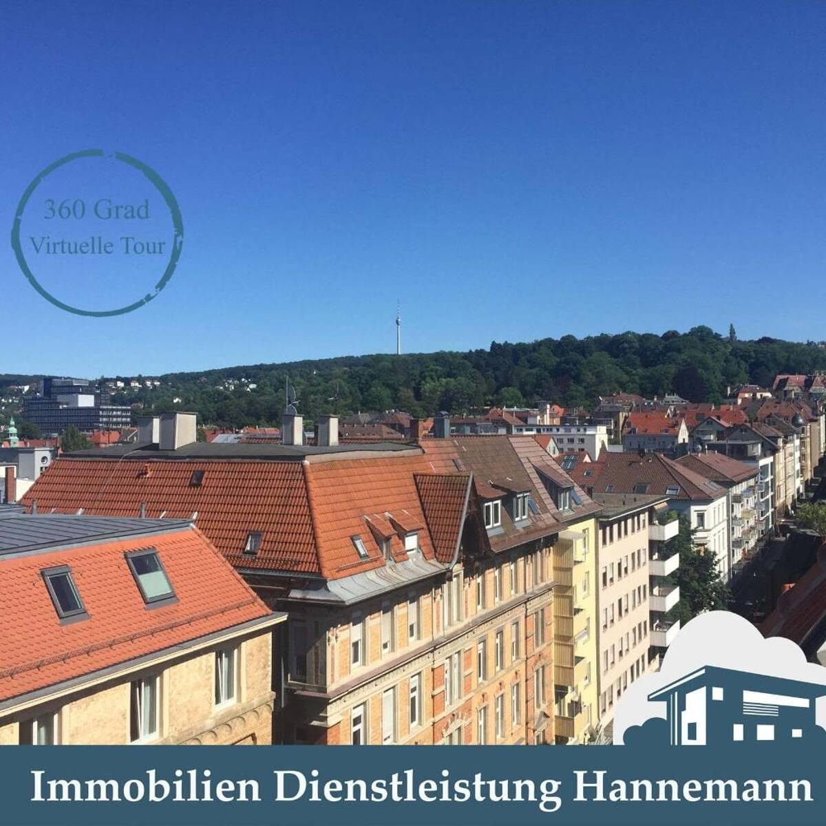 neuwertige Penthouse-Wohnung mitten im Westen, Penthouse, Blick über Stuttgart – 70176 Stuttgart – Bild 1 von 9