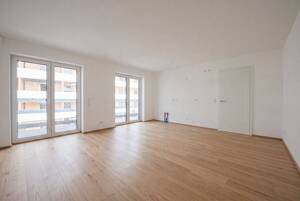 Sonnenverwöhnte Eckwohnung mit umlaufendem Balkon und Tageslicht-Badezimmer - Erstbezug Sept. 2026 – 81369 München – Vorschaubild 1