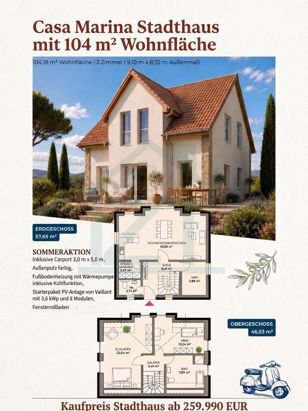 Einfamilienhaus Neubau inklusive Baugrundstück mit ca. 800 m² Fläche in Eisenberg – Eisenberg – Vorschaubild 2
