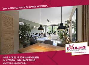 --Reserviert--3-Zimmer-Wohnung in Uni-Nähe - Erdgeschoss mit überdachter Loggia in Oldenburg