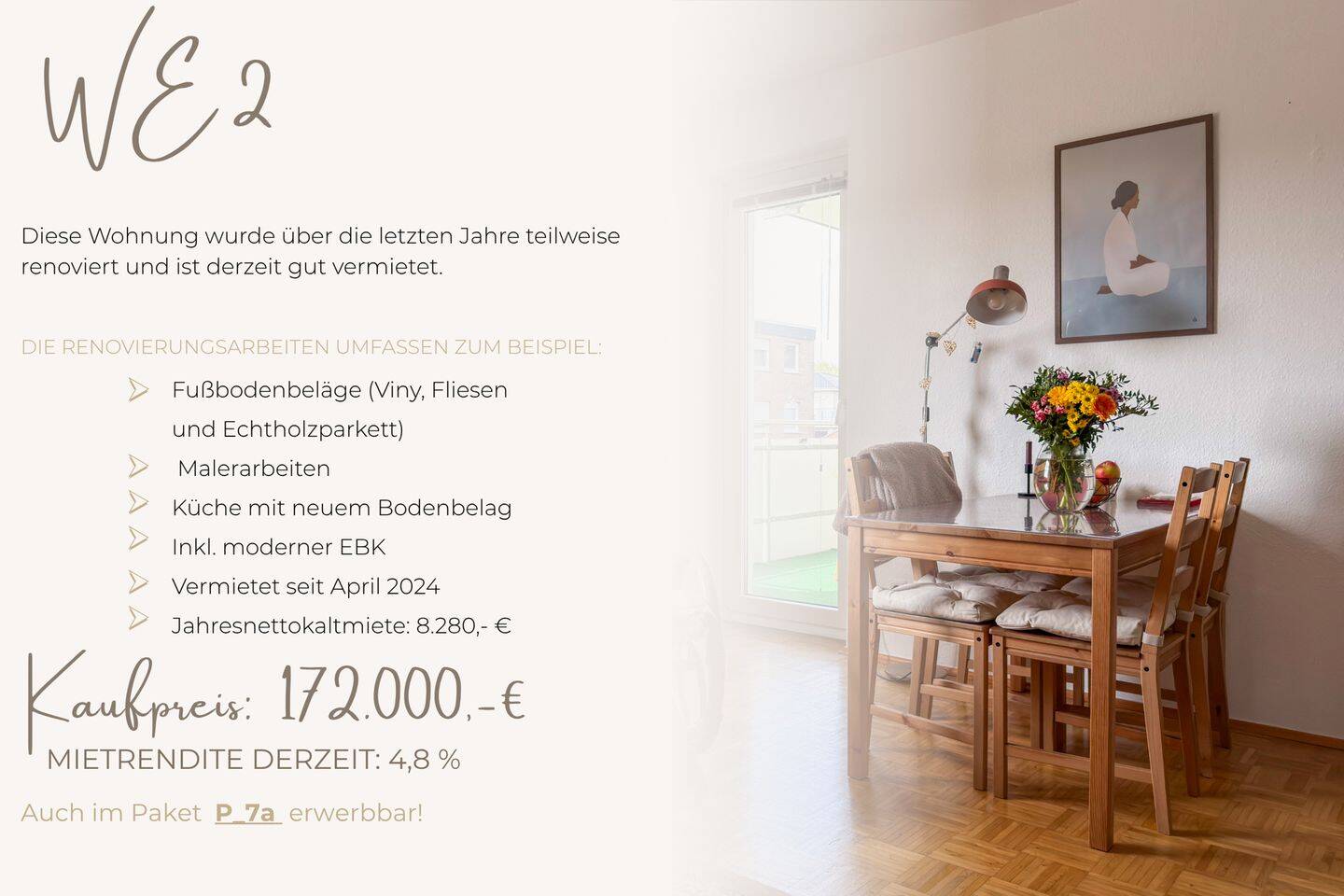 Provisionsfrei! Kapitalanlage mit sofortiger Rendite: Vermietete 3-Zimmer-ETW in Oldenburg mit 4,8%!