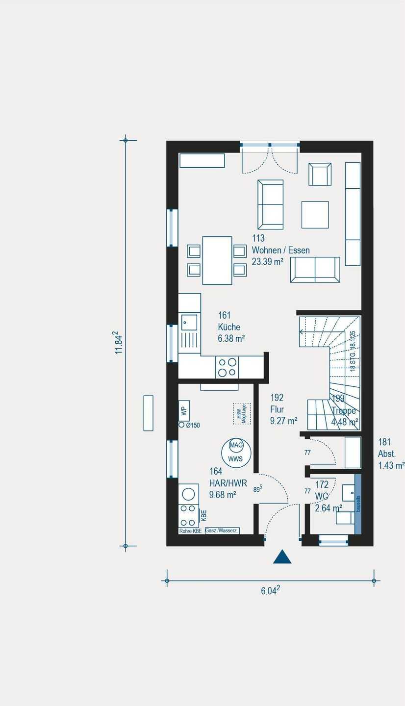 Effizienzhaus mit lichtdurchflutetem Wohnbereich – Mönchengladbach – Vorschaubild 7