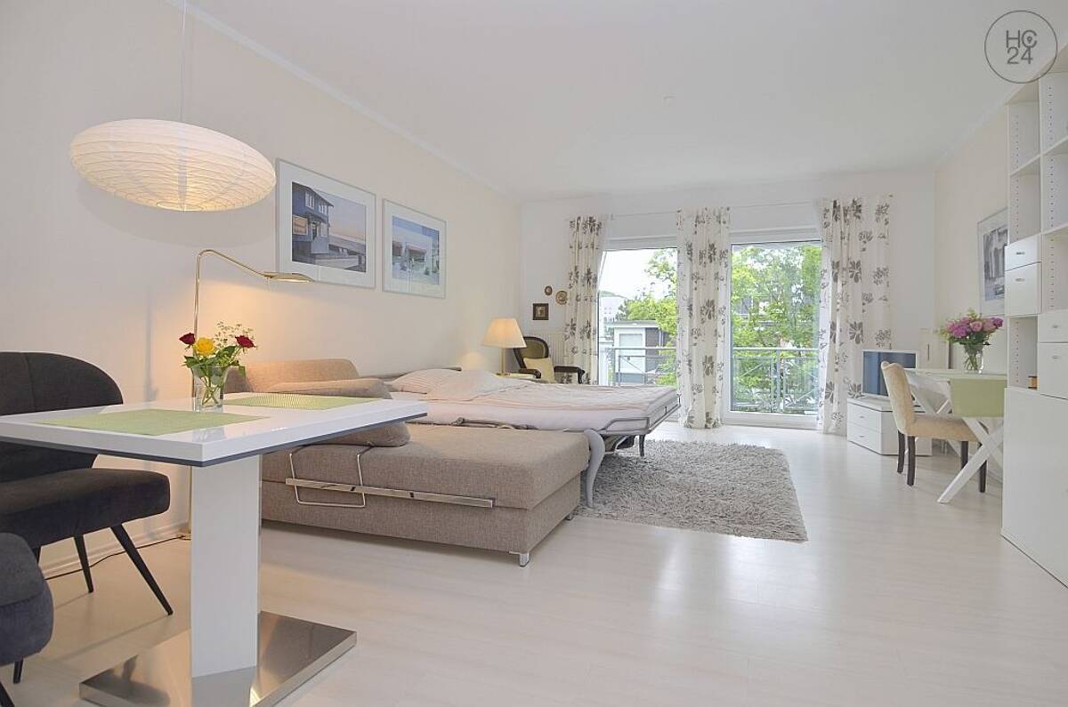 Möblierte 1-Zimmer Wohnung mit Internet und Balkon in Wiesbaden – 65203 Wiesbaden – Bild 1 von 9
