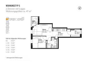 Altersgerechte Wohnung mit Loggia | Barrierearm | Einbauküche | ebenerdige Dusche | TG | Aufzug – 99091 Erfurt – Vorschaubild 7